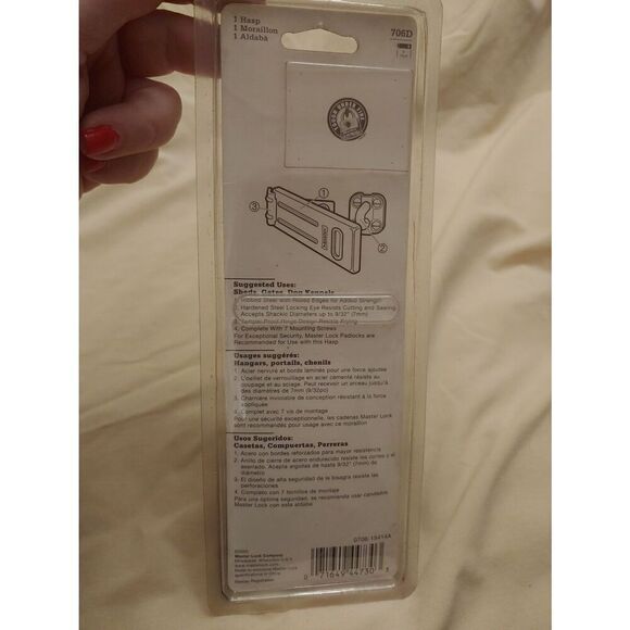 Master Lock 706D 6" Hardened Steel Locking Eye - Picture 4 of 4